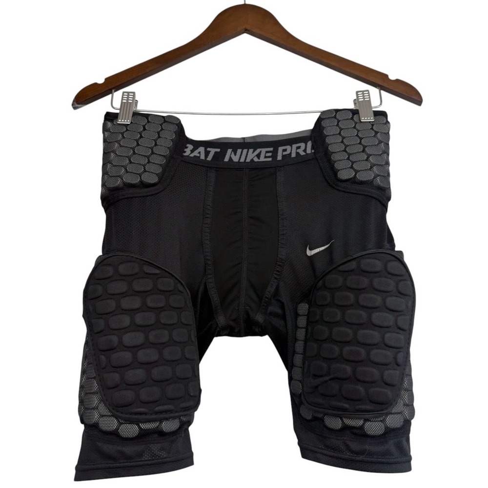 Nike Pro Combat Hyperstrong Padded Football Compression Shorts Black Mens Small